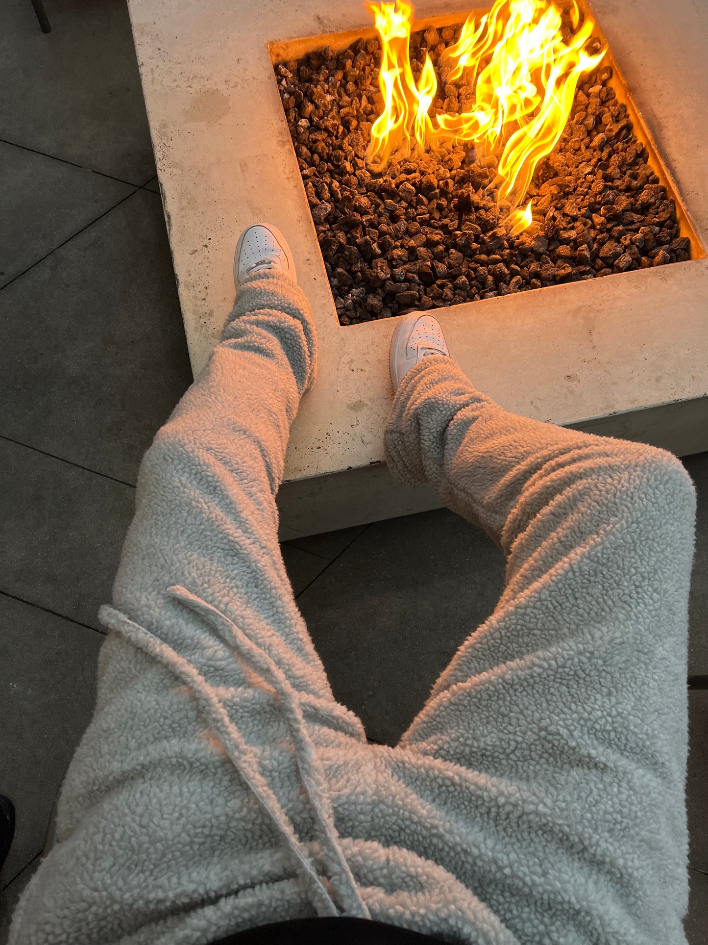 "Lava Gray" Stacked Sweats