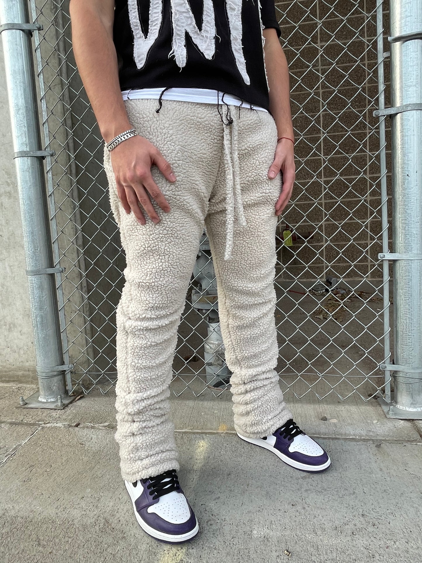 "Cream” Stacked Sweats